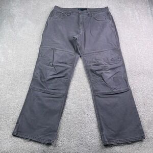 Eastern Mountain Sports EMS Pants Men 36x31 Grey Canvas Double Knee Utility